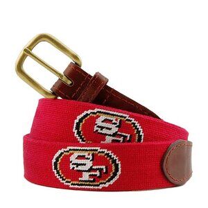 Smathers & Branson San Francisco 49ers Needlepoint Belt
